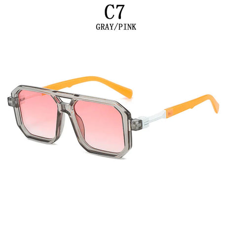 Retro Men Square Sunglasses