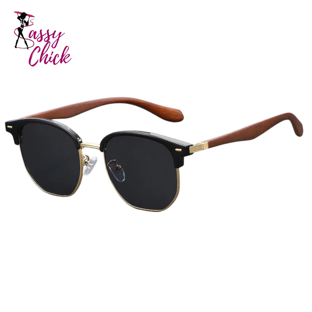 Retro Men Vintage Sunglasses Sassy Chick Logo