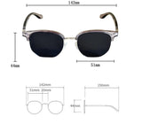 Size of Retro Men Vintage Sunglasses