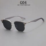 Gray Retro Men Vintage Sunglasses