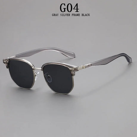 Gray Retro Men Vintage Sunglasses