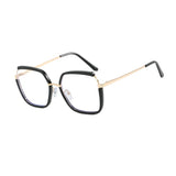Black Retro Myopia Blue Light Blocking Eyewear Glasses