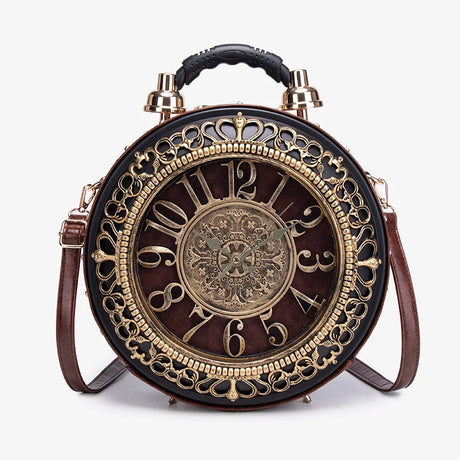 Retro Niche Design Clock Handbag