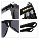 parts of Retro Pilot Oversized Sunglasses
