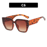 Leopard Retro Polygonal  UV400 Sunglasses