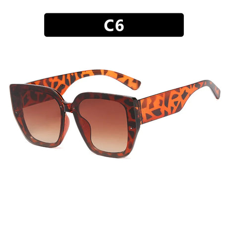 Leopard Retro Polygonal  UV400 Sunglasses