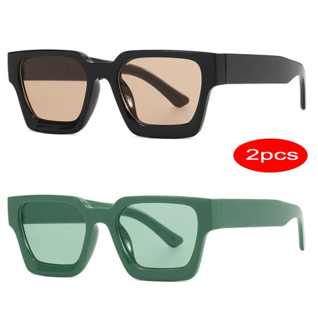 Retro Punk Square Sunglasses