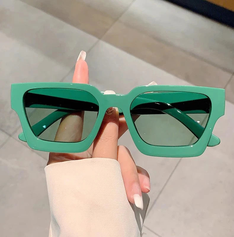 Retro Punk Square Sunglasses
