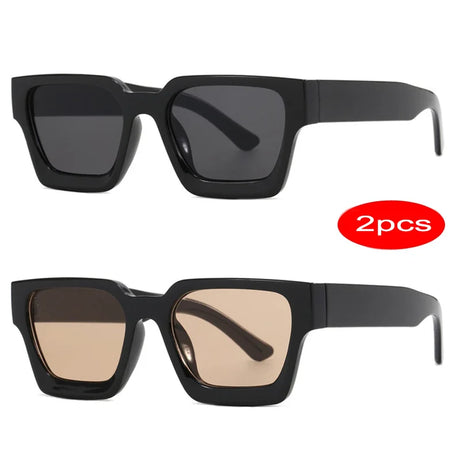 Retro Punk Square Sunglasses