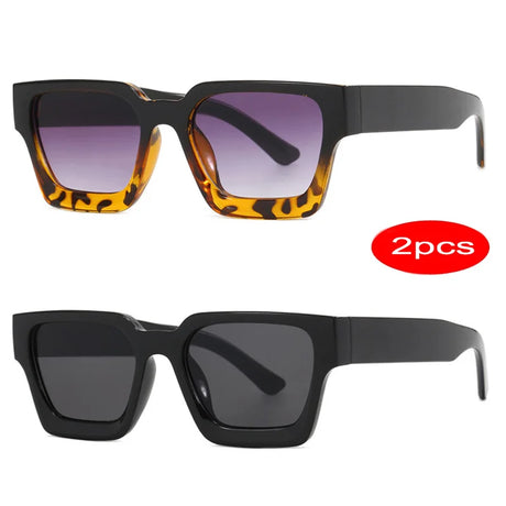 Retro Punk Square Sunglasses