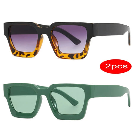 Retro Punk Square Sunglasses