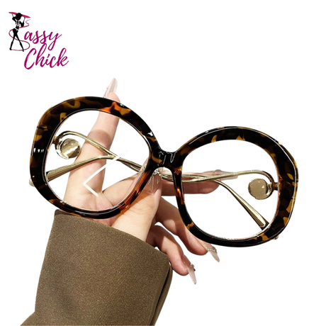Retro Resin Optical Spectacles Presbyopia Eyeglass Sassy Chick Logo