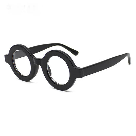 Retro Round Spectacle Frame Anti Blue Computer Eyeglasses black