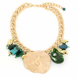 Retro Style Exaggerated  Statement Gold Chain Necklace