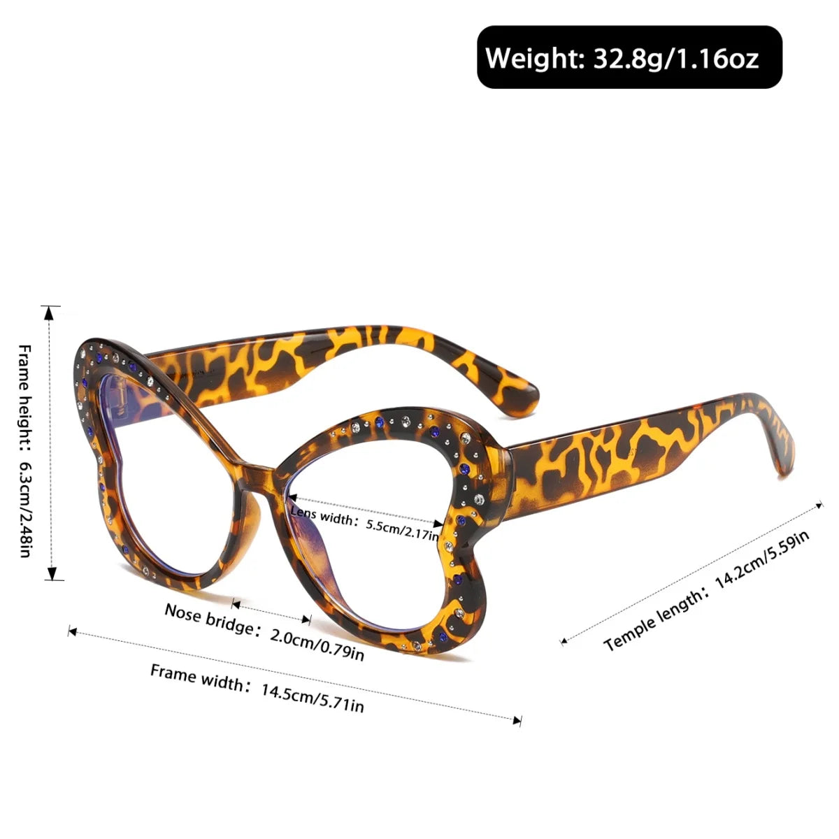 Suze of Retro Style Women's Fashionable Anti Blue Light Glasses