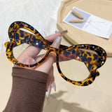 Leopard Retro Style Women's Fashionable Anti Blue Light Glasses