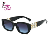 Retro UV400 Ins Style Beads Fashion Sunglasses
