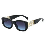 Retro UV400 Ins Style Beads Fashion Sunglasses