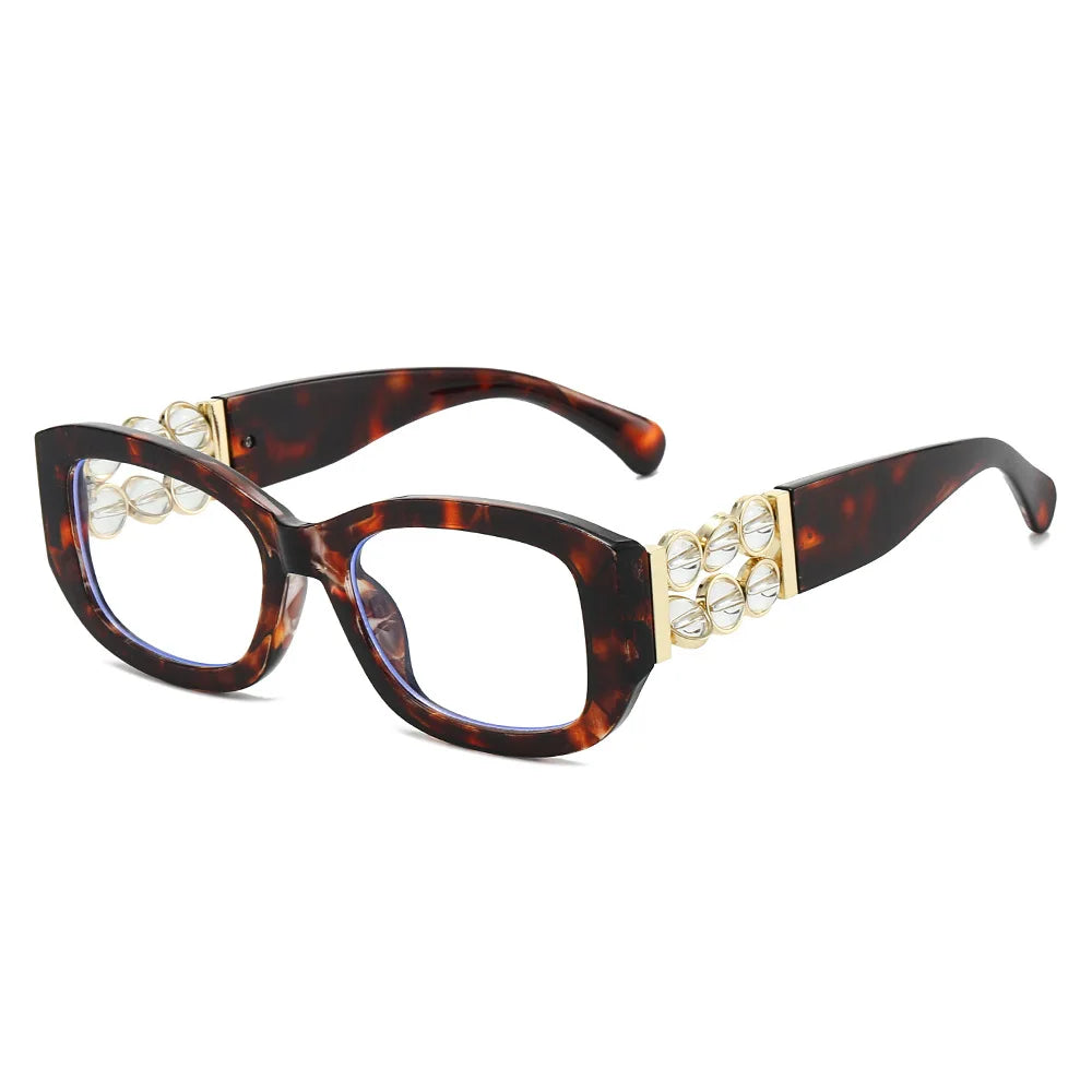 Retro UV400 Ins Style Beads Fashion Sunglasses