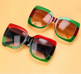 Collection of Retro Uv400 Square Vintage Big Frame Sunglasses