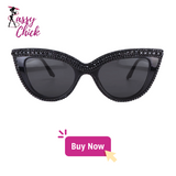 Rhinestone Bling Bling Cat Eye Sunglasses