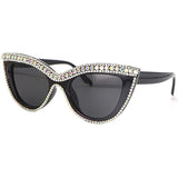 Rhinestone Bling Bling Cat Eye Sunglasses