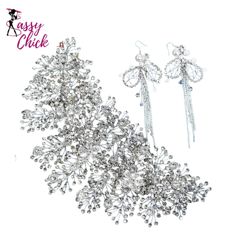 Rhinestone Crystal Wedding Headband Hair Accessories Sassy Chick Logo