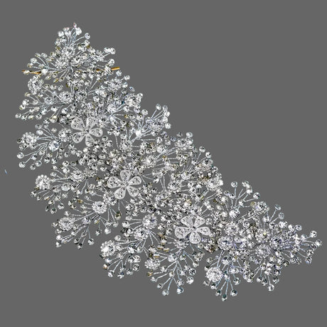 Silver Rhinestone Crystal Wedding Headband Hair Accessories