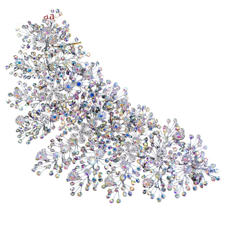 Silver Rhinestone Crystal Wedding Headband Hair Accessories