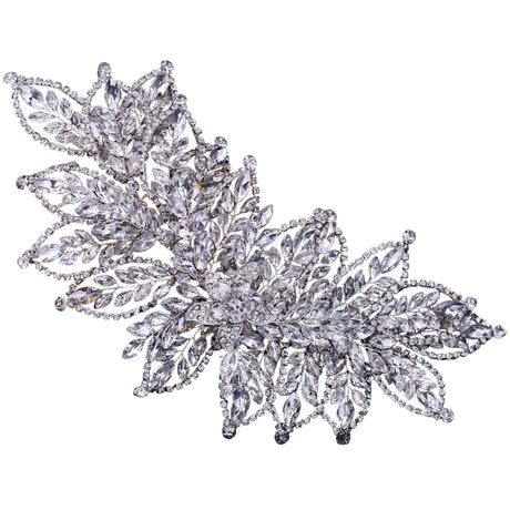Silver Rhinestone Crystal Wedding Headband Hair Accessories