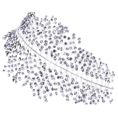 Silver Rhinestone Crystal Wedding Headband Hair Accessories