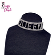 Rhinestone Letter Choker Sassy Chick Logo