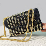 gold black luxury bag