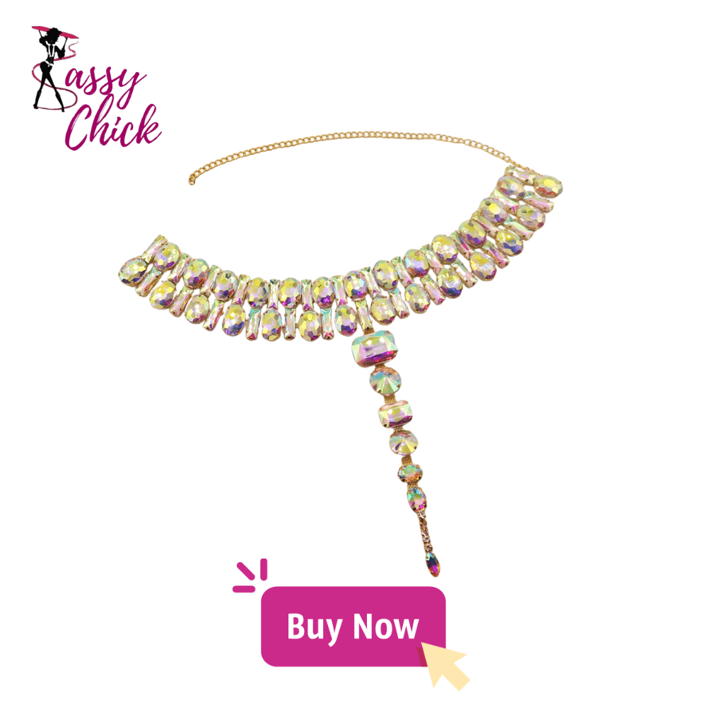 Rhinestone Shiny Collar Necklace