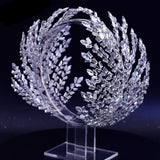 Silver Rhinestone Tiara Headdress Wedding Hair Accessories