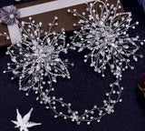 Silver Rhinestone Tiara Headdress Wedding Hair Accessories