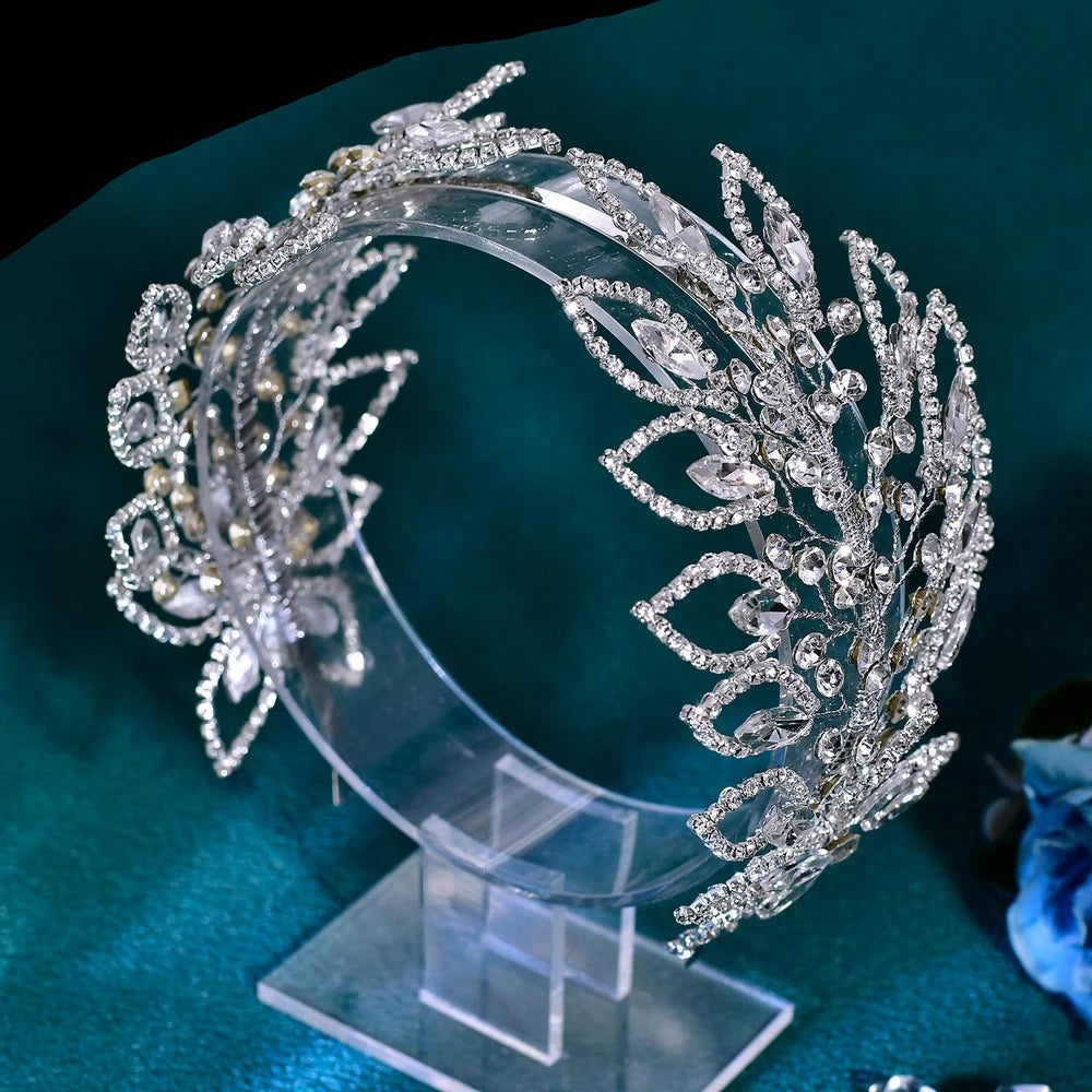 Rhinestone Wedding Handmade Women Bridal Headpieces