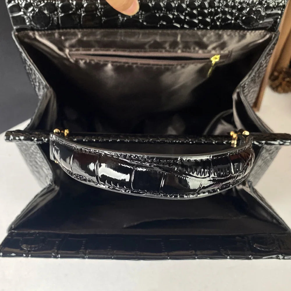 Compartment Rhinestones Large Capacity Socialite Crossbody Bag