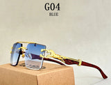 blue gold sunglasses