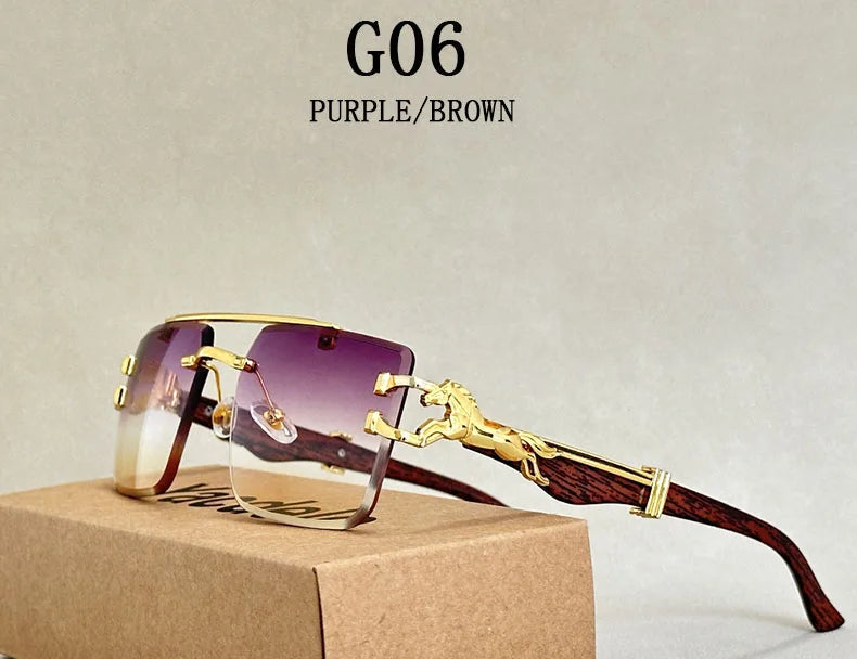purple brown sunglasses
