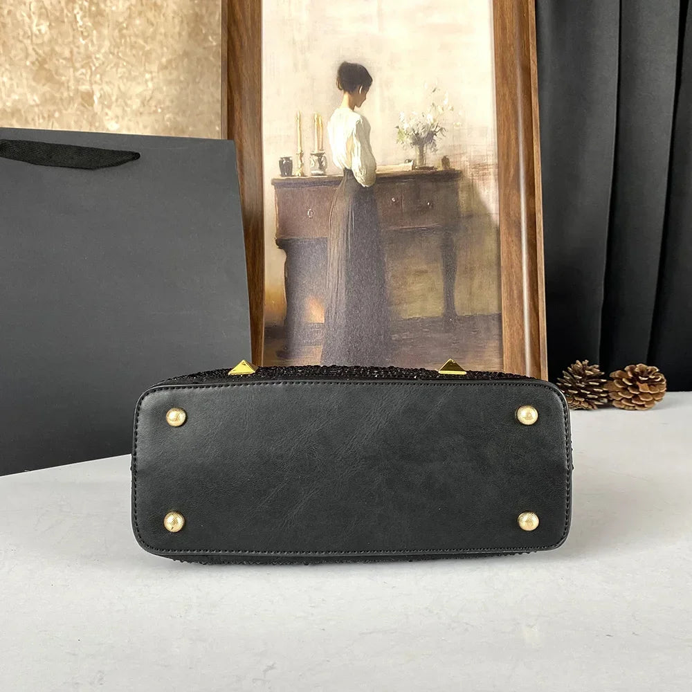 Rivet Water Diamond Style Handbag