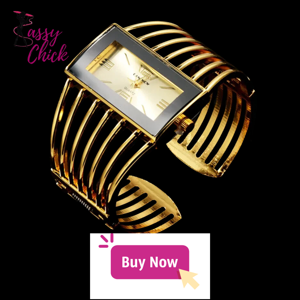 Rose Gold Bangle Bracelet Watch