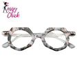Round Acetate Small Size Rivet Eyewear Sassy Chick Logo