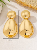 Size of Round Exaggerated Geometric Earrings