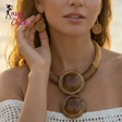 Round Resin Big Gems Handmade Woven Jewelry Set Sassy Chick Logo