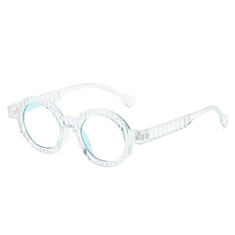 Round Retro Casual Reading Presbyopia Eyeglasses transparent