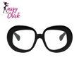 Round Spectacles Frame Oversized Eyeglass Sassy Chick Logo