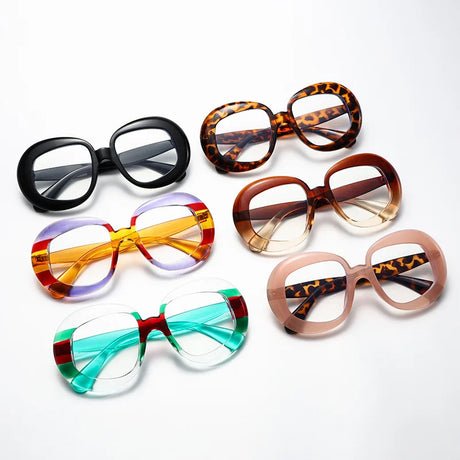 Round Spectacles Frame Oversized Eyeglass Collections