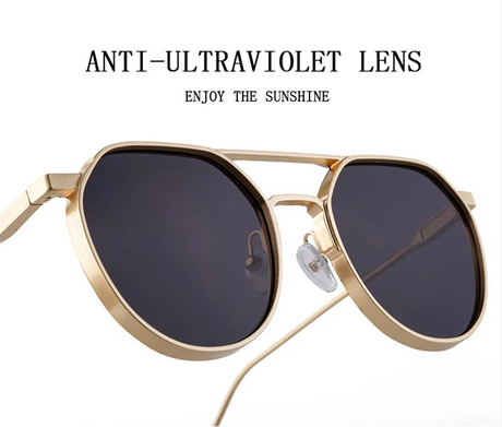 Round Steampunk Heavy Metal Sunglasses