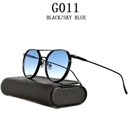 Round Steampunk Heavy Metal Sunglasses